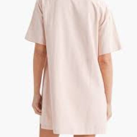 Poppy and Pink Rita Collared Linen Dress in Light Pink, Brand New - Picture 2 of 3